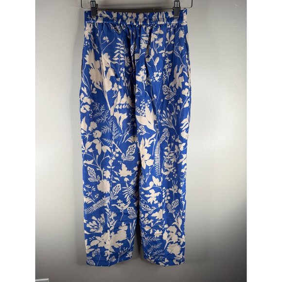 NWT Twinkle Hanspal Floral Printed Blazer Pants Set in Blue Meadow Print Size L - Picture 8 of 8
